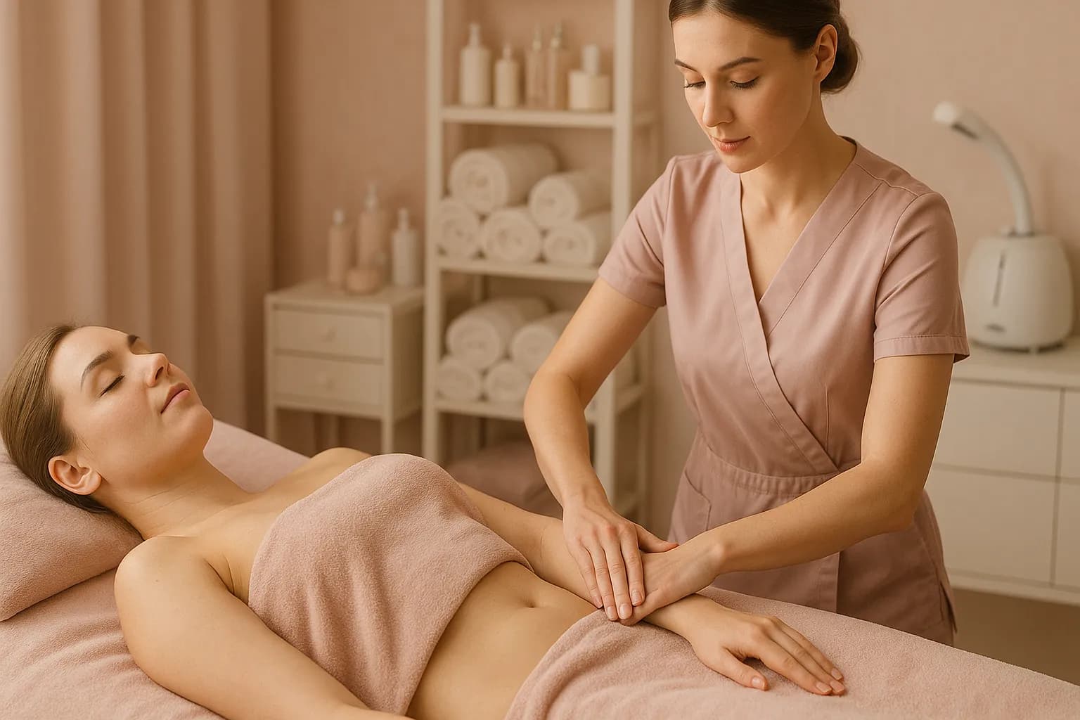 Drainage lymphatique bras