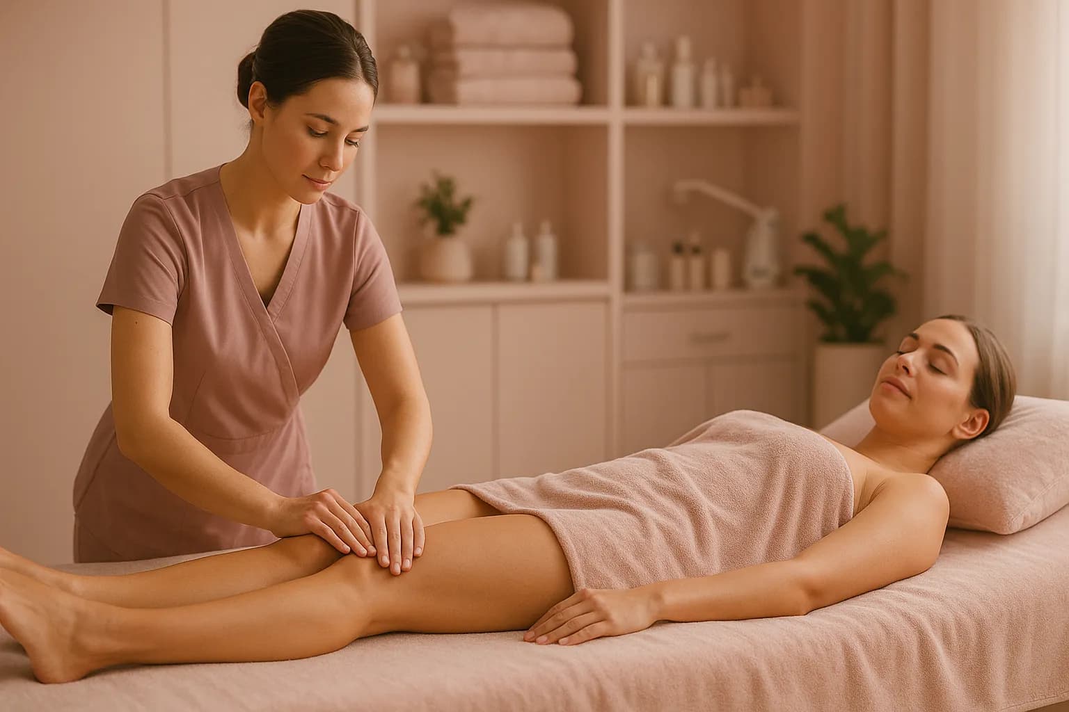 Drainage lymphatique jambes