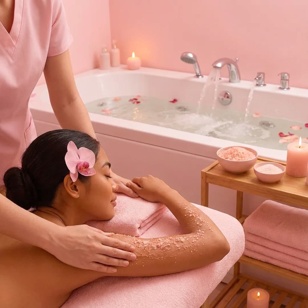 Séance gommage + détente Spa Jet