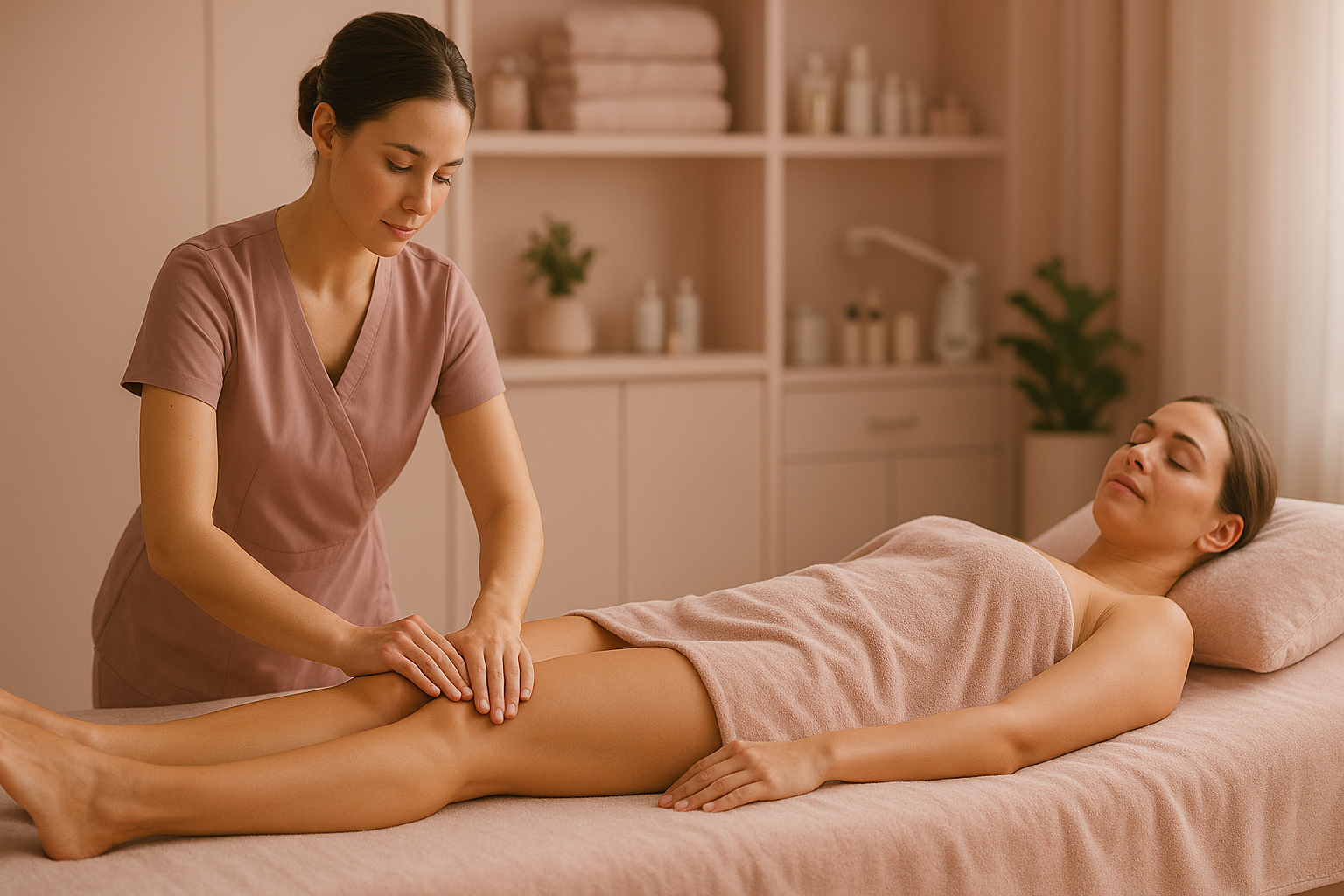 Drainage lymphatique jambes